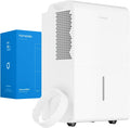 hOmeLabs Dehumidifier 7,500 Sq Ft Wi-Fi with Pump (50 Pint MAX 120 Pint at 95°F, 90% RH) for Home, Office, Basements with Powerful Moisture Removal, Humidity Control, Auto Shut-off, Quiet Operation