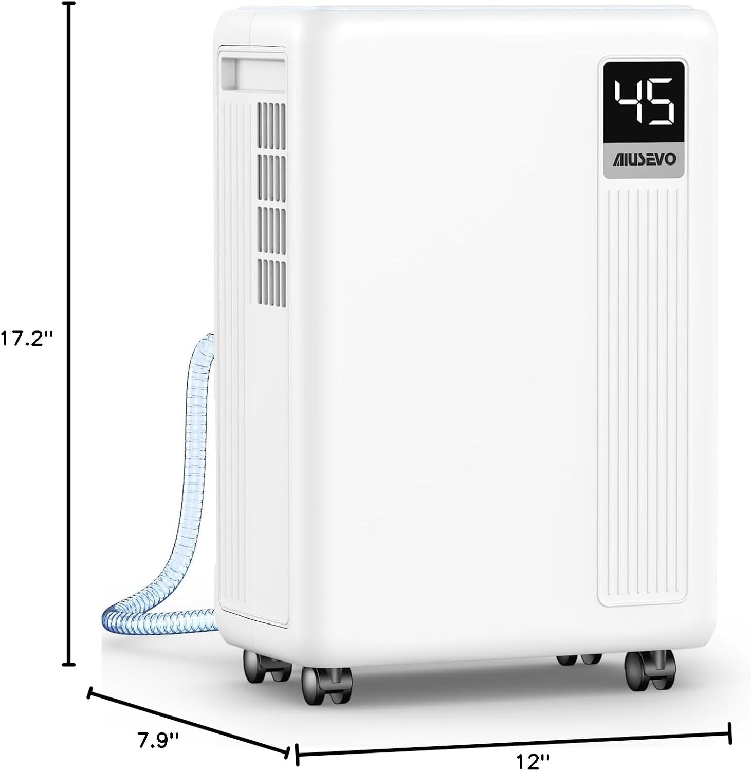 30 Pint Dehumidifier for Basement, 2500 Sq. Ft Dehumidifiers for Home with Drain Hose, 3 Modes, Smart Humidity Control, 24H Timer, 0.52 Gal Water Tank, for Whole House, Bedroom, Bathroom, Garage, Rv