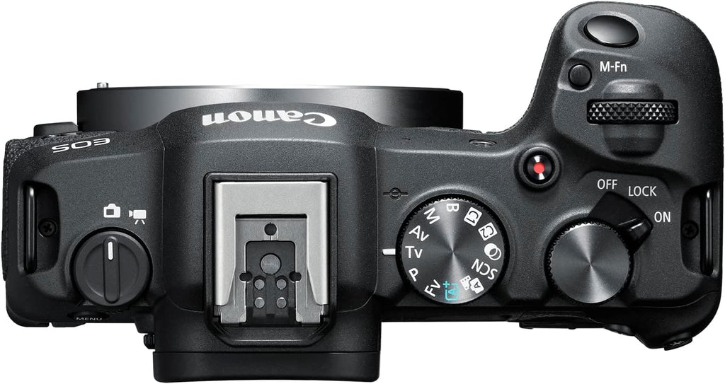 Canon EOS R8 Mirrorless Camera Body, Full‑Frame CMOS Sensor, 24.2 Megapixels, 4K 60p Video, Dual Pixel Autofocus II, Lightweight Camera for Content Creation, Photography and Vlogging, Black