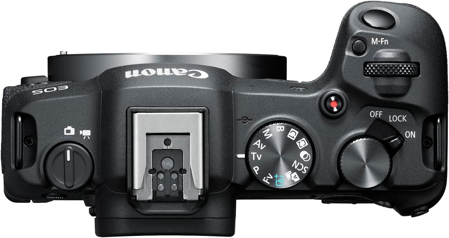 Canon EOS R8 Mirrorless Camera Body, Full‑Frame CMOS Sensor, 24.2 Megapixels, 4K 60p Video, Dual Pixel Autofocus II, Lightweight Camera for Content Creation, Photography and Vlogging, Black