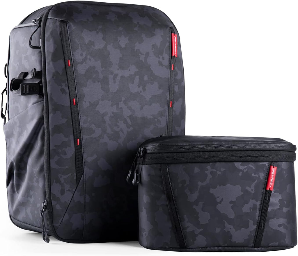 PGYTECH OneMo 2 25L-33L Camera Backpack with Shoulder Bag for 16' Laptop for Photographers, Waterproof DSLR Backpack for Canon/Nikon/Sony, Drone Back for DJI Mini 3 Pro/Mavic 3/ FPV(Olivine Camo)