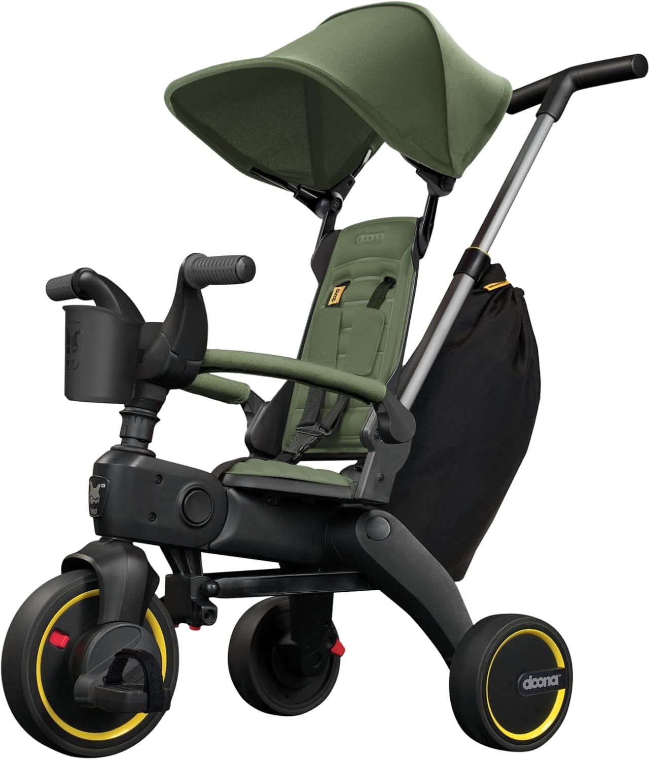 Doona Liki Trike S3, Desert Green - 5-in-1 Compact, Foldable Tricycle - Suitable for Toddlers 10 to 36 Months