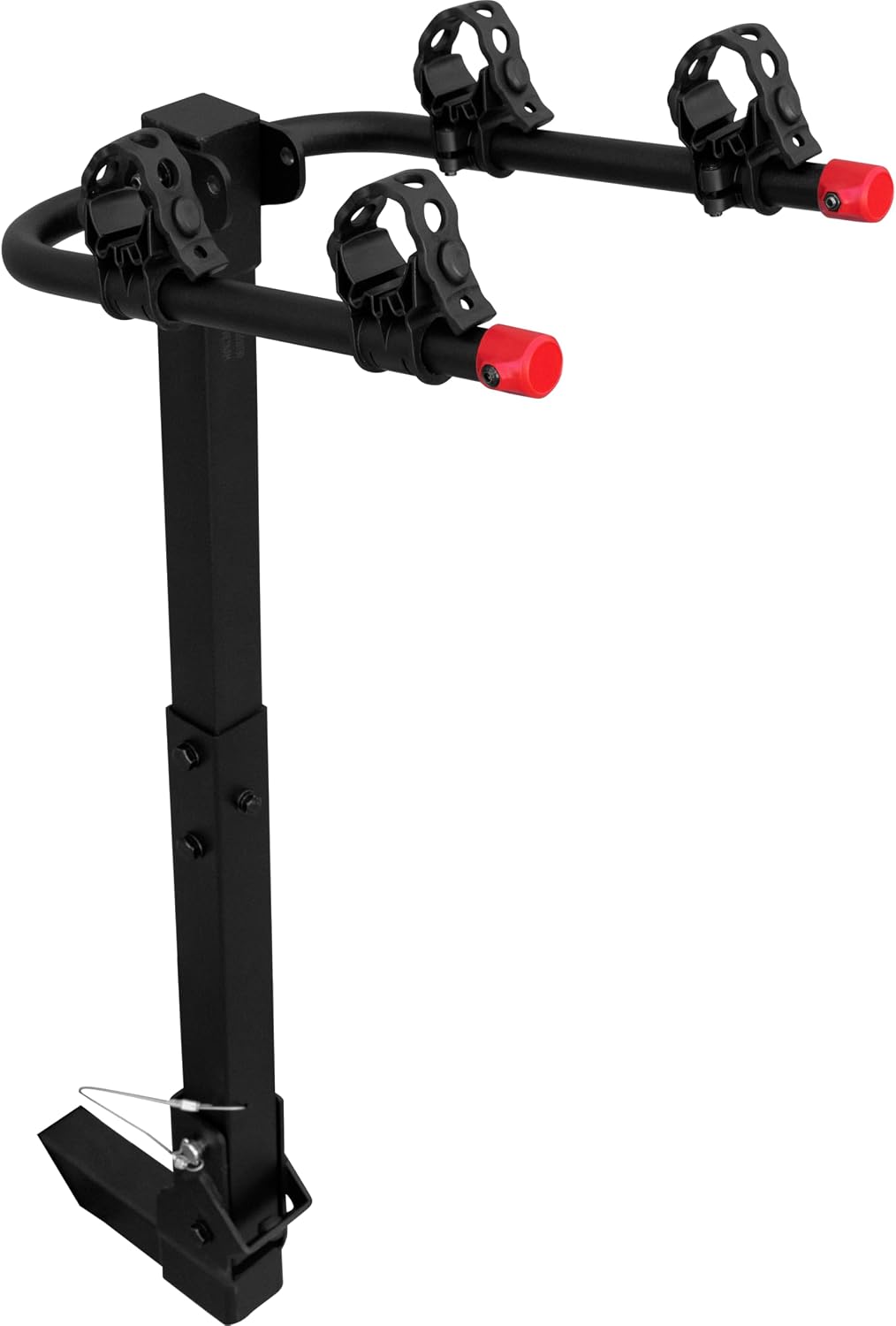 Retrospec Lenox 2-5 Bike Rack Hitch for Car, Truck, SUV - 2in Hitch Mount with Foldable Steel Frame, Anti-Rattle Adapter & Tie Down Straps