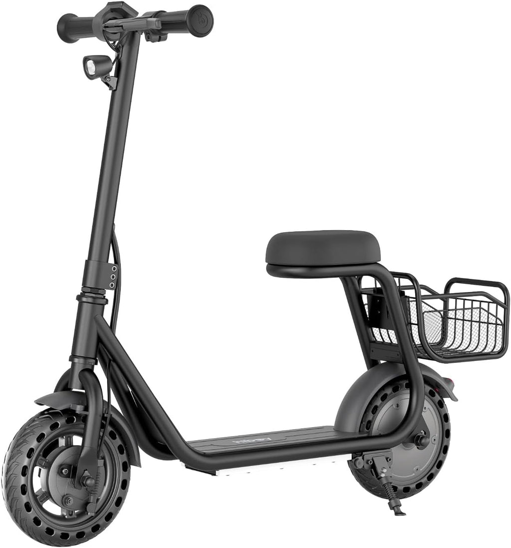 Hiboy Q2 Lite Electric Scooter with Seat for Kids Ages 4–10, LED Lights, UL Certified, 9.3 MPH, 100W Motor, Easy Control