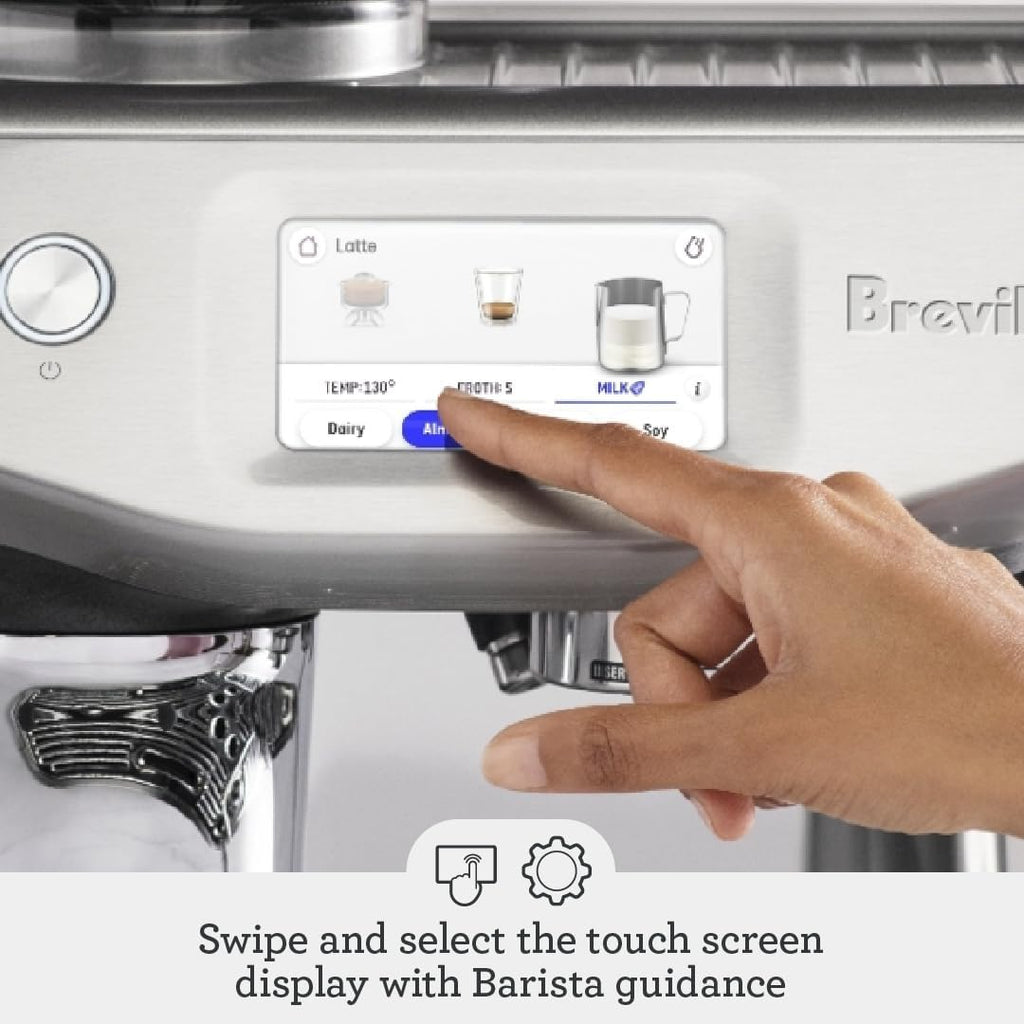 Breville Barista Touch Impress Espresso Machine BES881BTR, Black Truffle