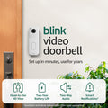 Blink Video Doorbell + Outdoor 4 – Wireless smart security cameras, head-to-toe HD view, two-year battery life. Sync Module Core included – 5 camera system + Video Doorbell
