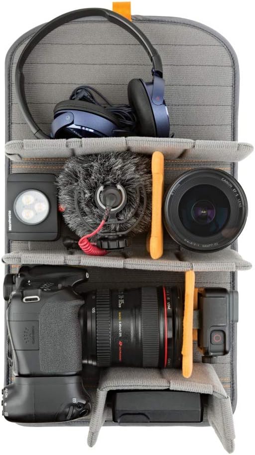 LOWE PRO Freeline Camera Backpack 350 AW, Black. Versatile Daypack Designed for Travel, Photographers and videographers. for DSLR, Mirrorless, Laptops, Bridge, CSC, Lenses and Travel Gear. (LP37170-PWW)