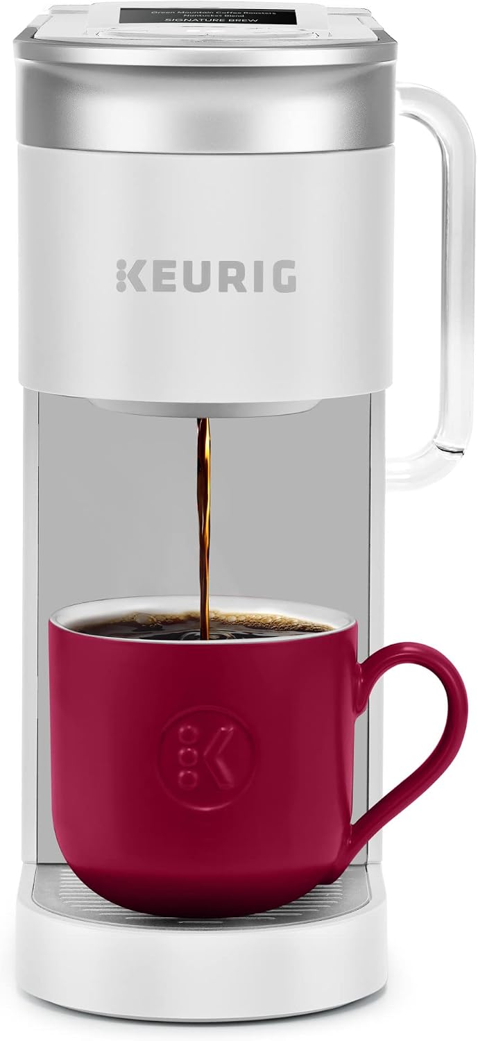 Keurig K-Supreme SMART Single Serve Coffee Maker With WiFi Compatibility, 4 Brew Sizes, And 66oz Removable Reservoir, Compatible with Alexa, White