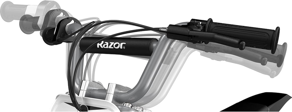 Razor MX400 Dirt Rocket Electric Bike for Kids Ages 8+, 140 lb Max Weight, Black – 24V Battery, Up to 14 Mph, 30-Min Ride Time on High Speed, Twist-Grip Throttle, Spoked Wheels w/ 12' Pneumatic Tires