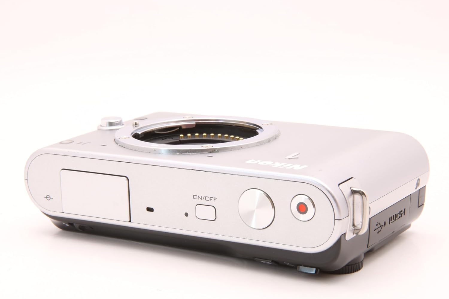 Nikon 1 J1 10.1 MP HD Digital Camera Body Only (Silver)