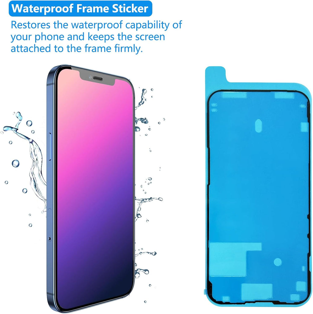 for iPhone 16 Promax Screen Replacement 6.9 inch, 3D Touch LCD Screen Display Digitizer Frame Assembly Repair Kit with Waterproof Seal+Repair Tools+Screen Protector for A3296,A3084,A3295,A3297