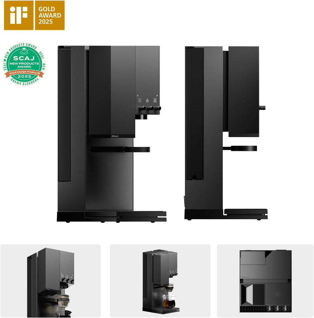 xBloom Studio Coffee Machine – Drip Coffee Maker with Built-in Grinder and Scale, 3 Automation Levels, App Connected Pour Over Coffee Maker for Home and Office, Midnight Black