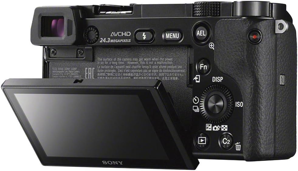 Sony Alpha a6000 Mirrorless Digital Camera 24.3MP SLR Camera with 3.0-Inch LCD (Black) w/16-50mm Power Zoom Lens