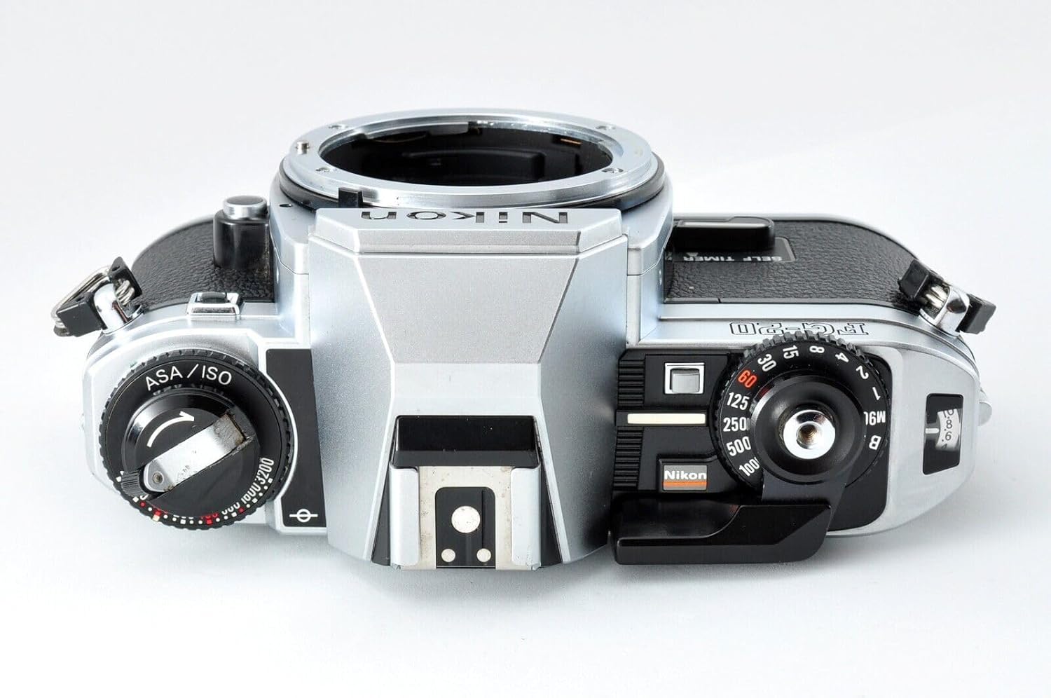 Nikon FG-20 35mm SLR Film Camera Body with Nikon F mount AI lens system. Custom shutter and Aperture settings. Works with Color & B&W film (Renewed)