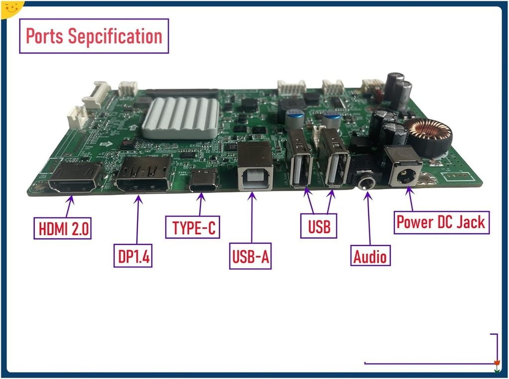 JRY-W9CUHD-AA1 5K Driver Board For 27 Inches A1419 A2115 LM270QQ1/QQ2 DIY External Monitor Display Screen DP1.4(LM270QQ2)