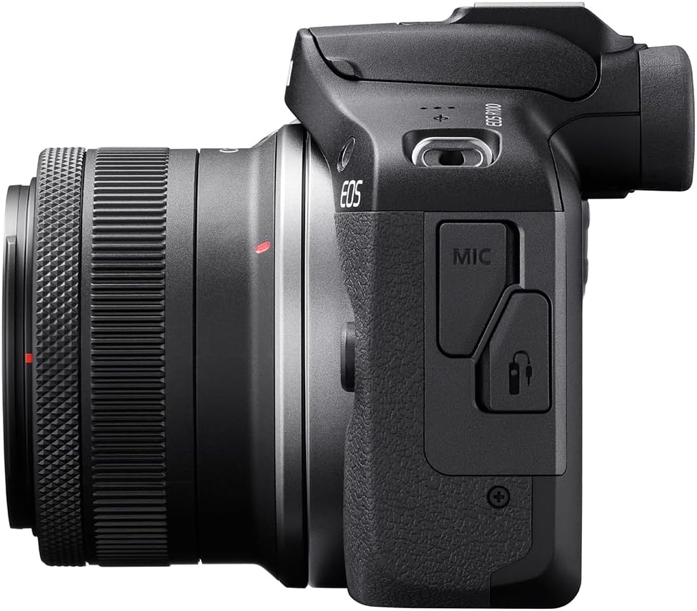 Canon EOS R100 Mirrorless Camera Two Lens Bundle 24.1MP 4K APS-C Beginner Camera Kit with RF-S 18-45mm + RF 75-300mm Lenses, 64GB Memory Card & Photo Editing Software