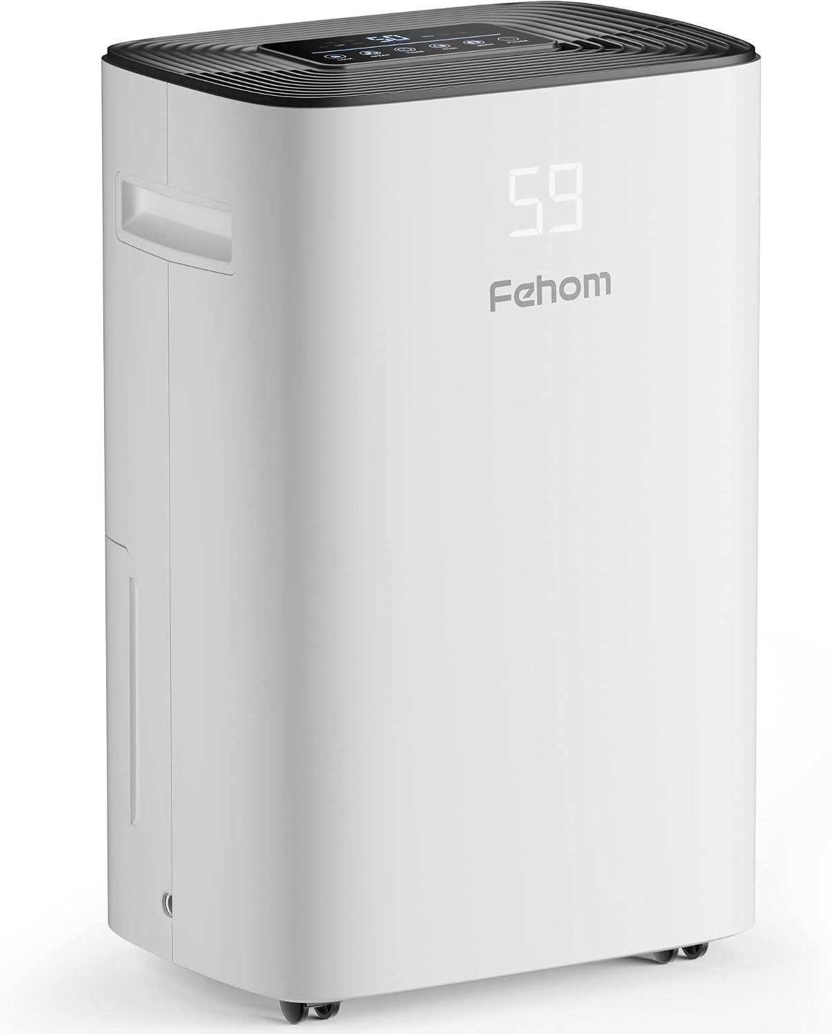 50 Pints Dehumidifier for Space Up to 4500 Sq. Ft at Home, Dehumidifier for Basement with Drain Hose and 0.66 Gal Water Tank, Front Humidity Display, Ideal for Basements, Bedrooms, Bathrooms