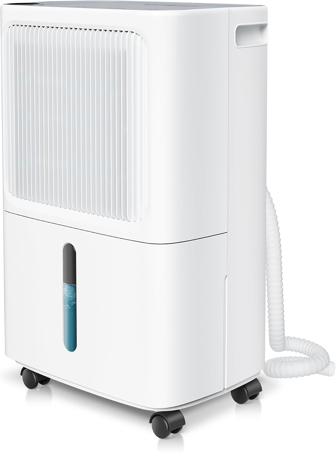 Dehumidifiers for Home with Drain Hose,55 OZ Water Tank, 2500 Sq.Ft 35 Pints Dehumidifiers for Basement, Bathroom, Bedroom, Three Modes, Smart Humidity Control, Dry Clothes, 24H Timer, White