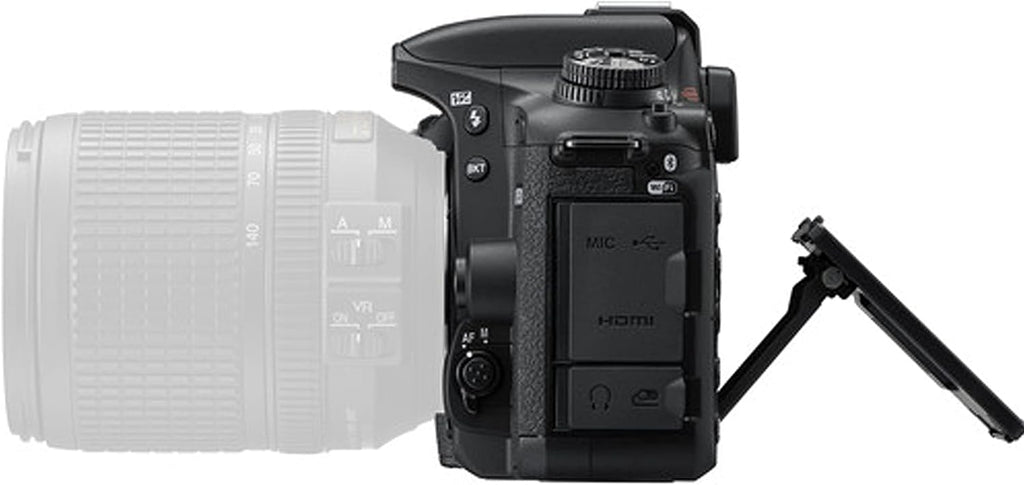 Nikon D7500 DSLR Camera Kit with 18-55mm VR & 70-300mm Lenses + 128GB Memory, LED Light, Microphone, Spare Battery, Filters, Case, Tripod, and More (47pc Video Bundle) (Renewed)