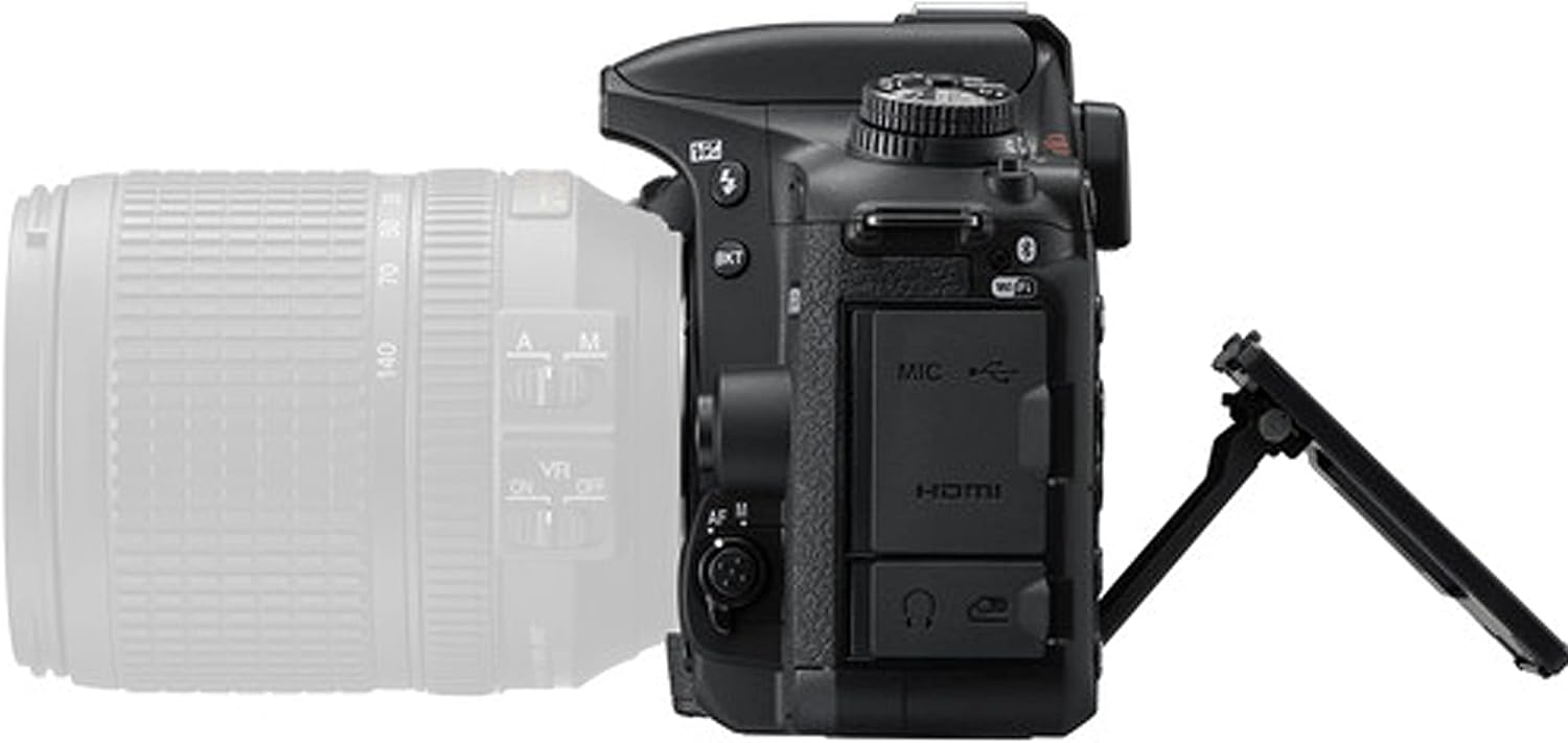 Nikon D7500 DSLR Camera Kit with 18-55mm VR & 70-300mm Lenses + 128GB Memory, LED Light, Microphone, Spare Battery, Filters, Case, Tripod, and More (47pc Video Bundle) (Renewed)