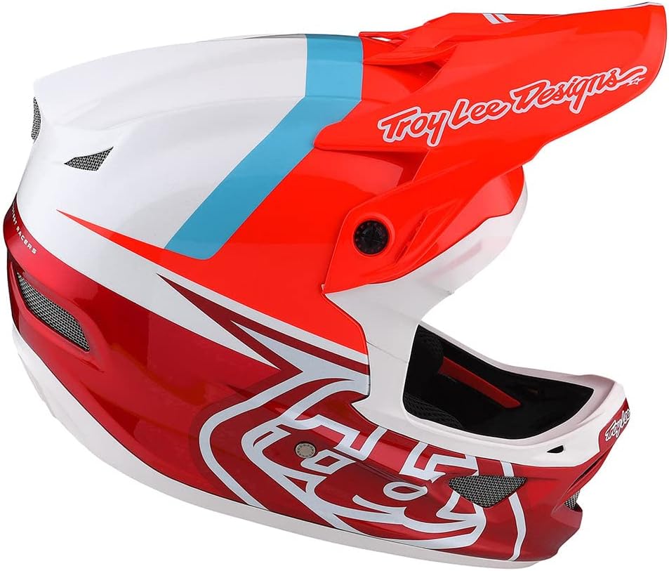Troy Lee Designs D3 Fiberlite Helmet Slant Red, XL