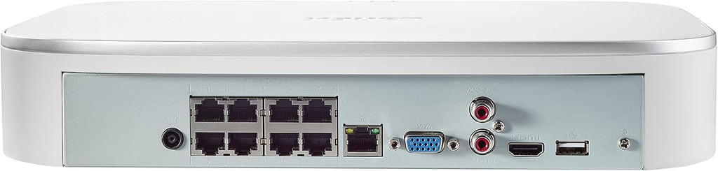 Lorex 4K 16-Camera Capable (8 Wired + 8 Fusion Wi-Fi) 2TB NVR System with 6 Weatherproof Bullet Cameras (White)