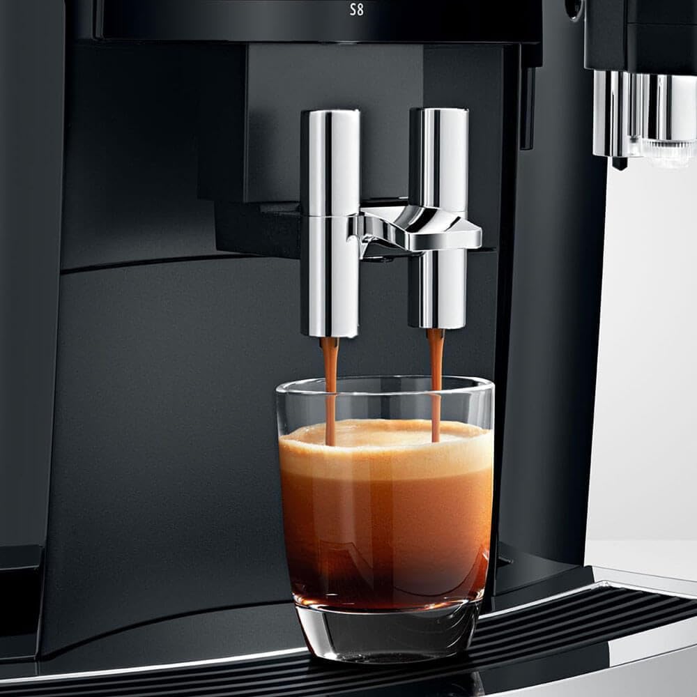 Jura 1535899 S8 Automatic Coffee and Espresso Machine - Piano Black - Recertified