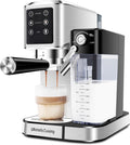 URintells Cuising Espresso Machine 20 Bar, Touchscreen Espresso Maker with Automatic Milk Frother for Cappuccino Latte, Expresso Coffee Machine for Home with Dual Heating System and Dual Pump