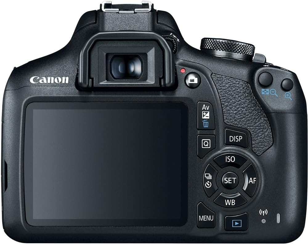 Canon EOS Rebel T7 DSLR Camera with 18-55mm Lens and EF 75-300mm f/4-5.6 III Lens Bundled with 64GB Memory Card + Camera Bag + 2 x UV Filters + Microfiber Cleaning Cloth (7 Items)