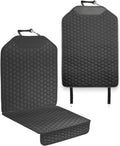 Owleys Kick Mat Back Seat Protector - Car Back Seat Cover for Kids Feet - Waterproof & Sturdy Protector for Upholstery from Dirt, Mud, Scratches and Stain (Black Set)