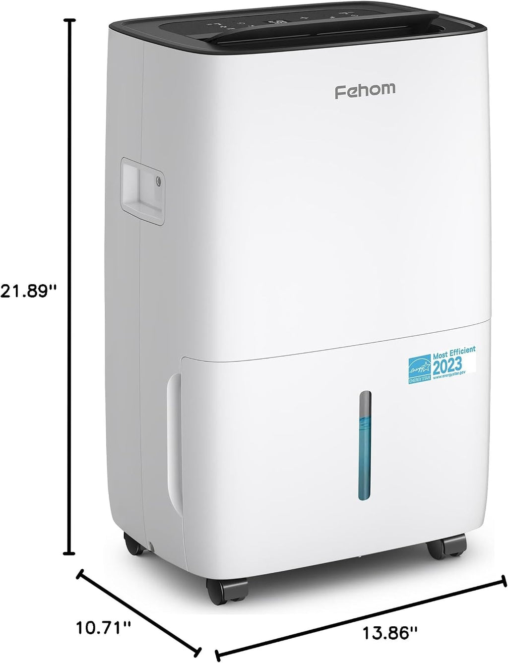 Fehom 80 Pints Dehumidifier Most Efficient Energy Star - 5,000 Sq. Ft. Dehumidifier for Basement with Drain Hose and 1.06 Gal Water Tank, Smart Dehumidifiers for Home, Large Rooms(JD025L-80)