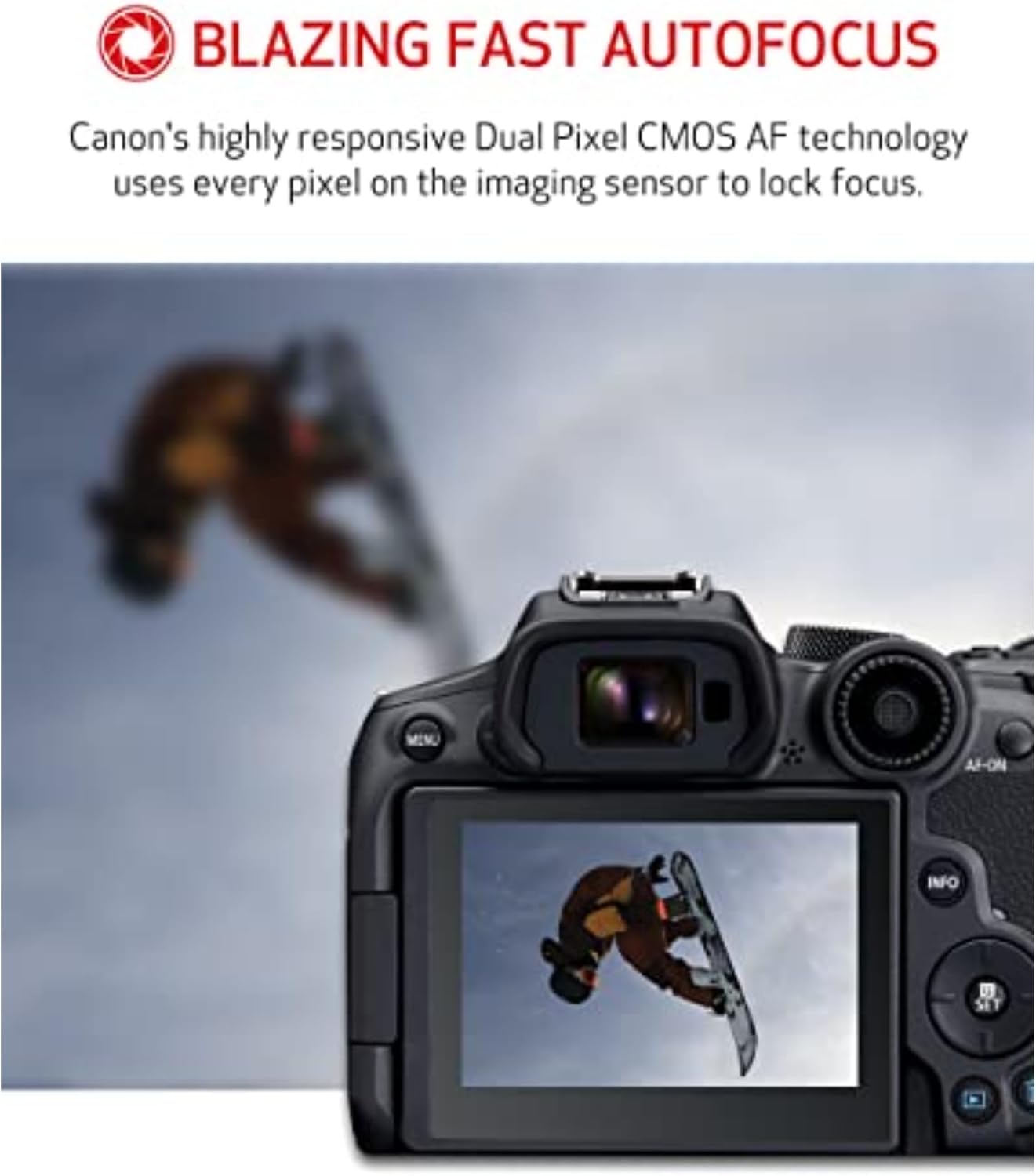 Canon EOS R7 Mirrorless Camera (Body Only), Hybrid Camera, 32.5 Megapixel (APS-C) CMOS Sensor, 4K Video, for Sports, Action, Content Creators, Vlogging Camera, Black