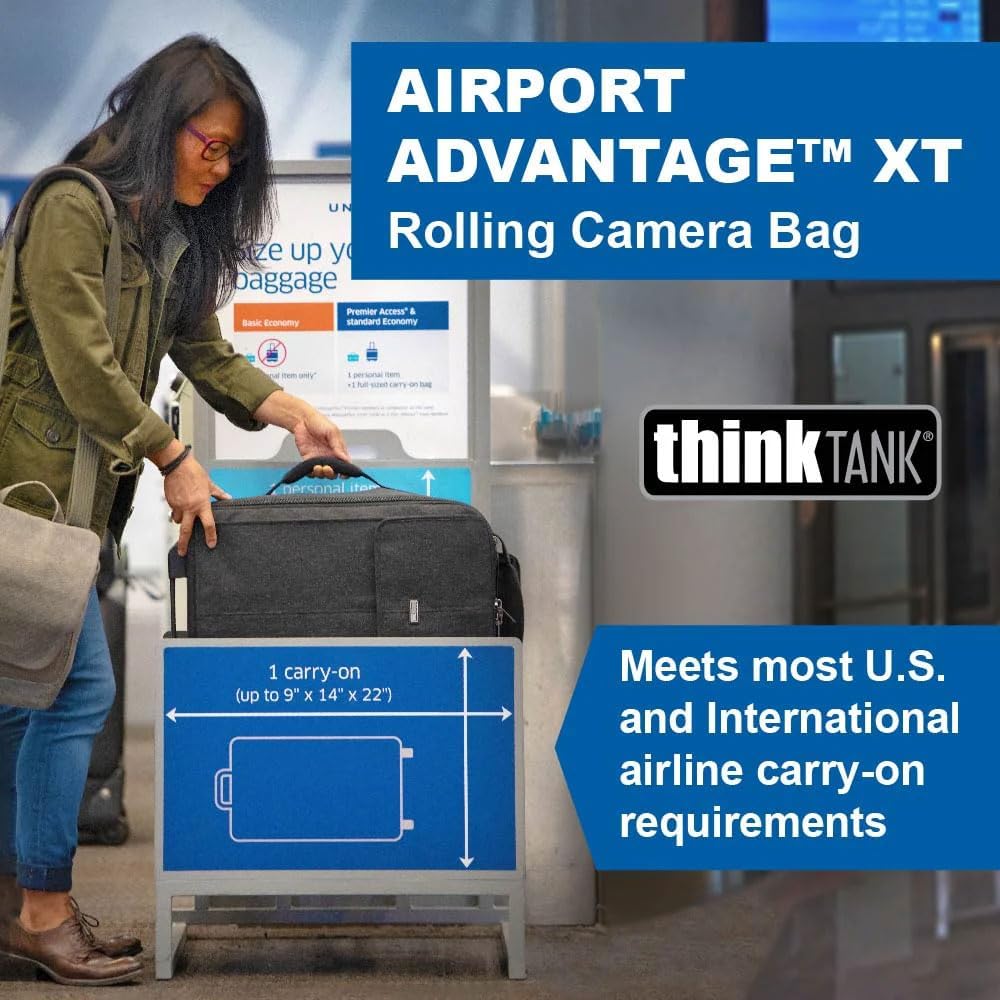 Think Tank Airport Advantage XT Rolling Carry-On Camera Case - Black