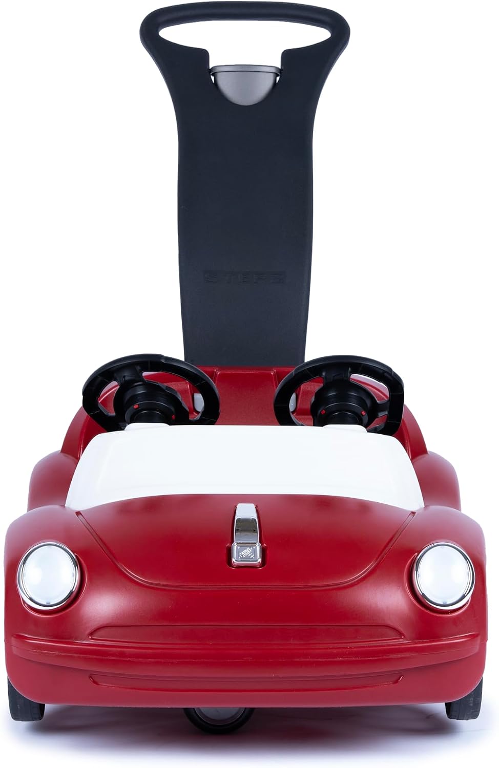 Step2 Side-by-Side Push Around Roadster, Kids Push Car, 2 Seat Ride On Car, Seat Belts & Horn, for Toddlers 1.5-4 Years Old, Red