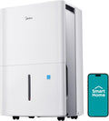 Midea 4,500 Sq. Ft.Dehumidifier for Basement, With Reusable Air Filter 50 Pint - Ideal For Basements, Large & Medium Sized Rooms, And Bathrooms (White)