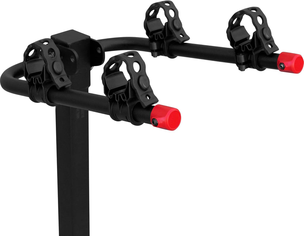 Retrospec Lenox 2-5 Bike Rack Hitch for Car, Truck, SUV - 2in Hitch Mount with Foldable Steel Frame, Anti-Rattle Adapter & Tie Down Straps