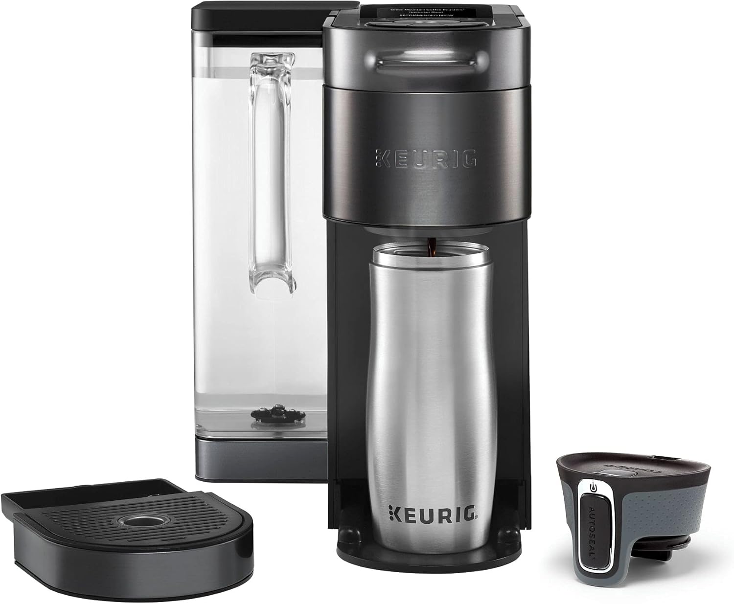 Keurig K-Supreme Plus SMART Coffee Maker, Single Serve K-Cup Pod Coffee Brewer, BREWID and MultiStream Technology, 78 Oz, Black