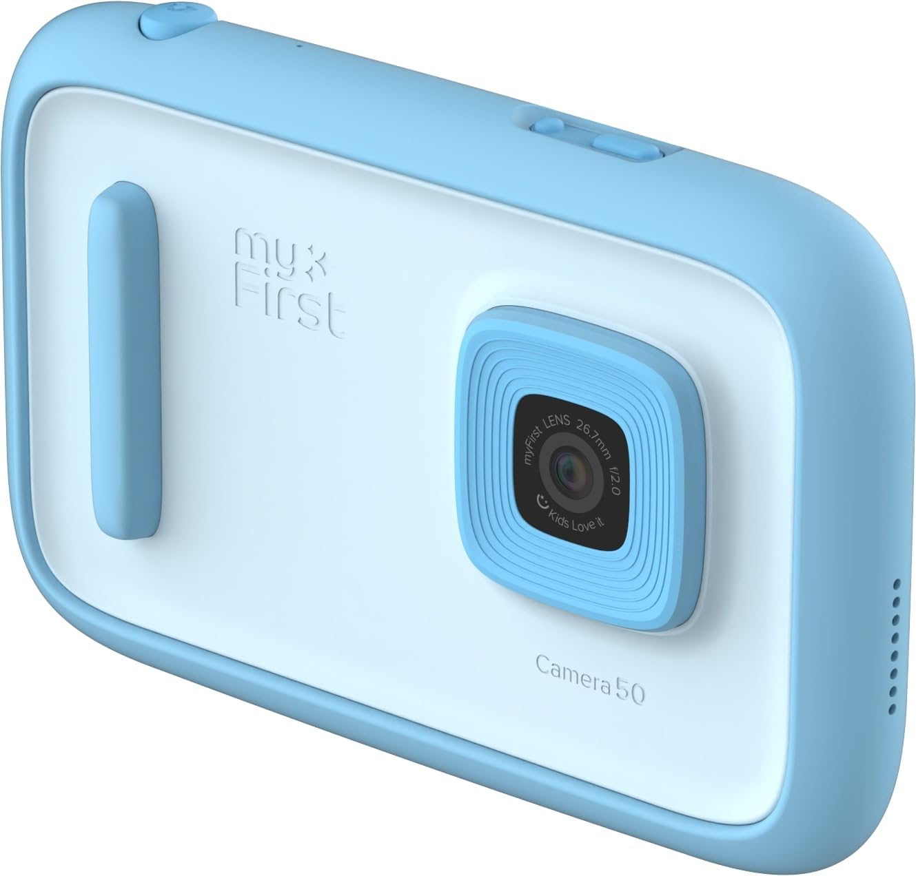 myFirst Camera 50 AI Camera for Kids, 20MP Dual Lens, 1080P Video, Kids Digital Camera with Selfie Light, AI Editor, Safe Sharing, Video Diary, 16GB, Gift for Boys Girls Age 4-15