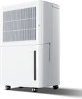 2,500 Sq.Ft Dehumidifier for Basement with Drain Hose, 30 Pint Dehumidifiers for Home with 3 Modes, Smart Humidity Control & Display, 24HR Timer, Auto Defrost for Large Room, Bathroom,Bedroom