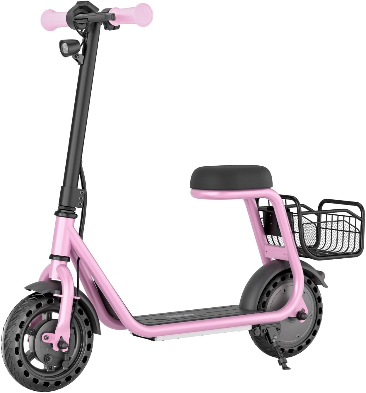 Hiboy Q2 Lite Electric Scooter with Seat for Kids Ages 4–10, LED Lights, UL Certified, 9.3 MPH, 100W Motor, Easy Control