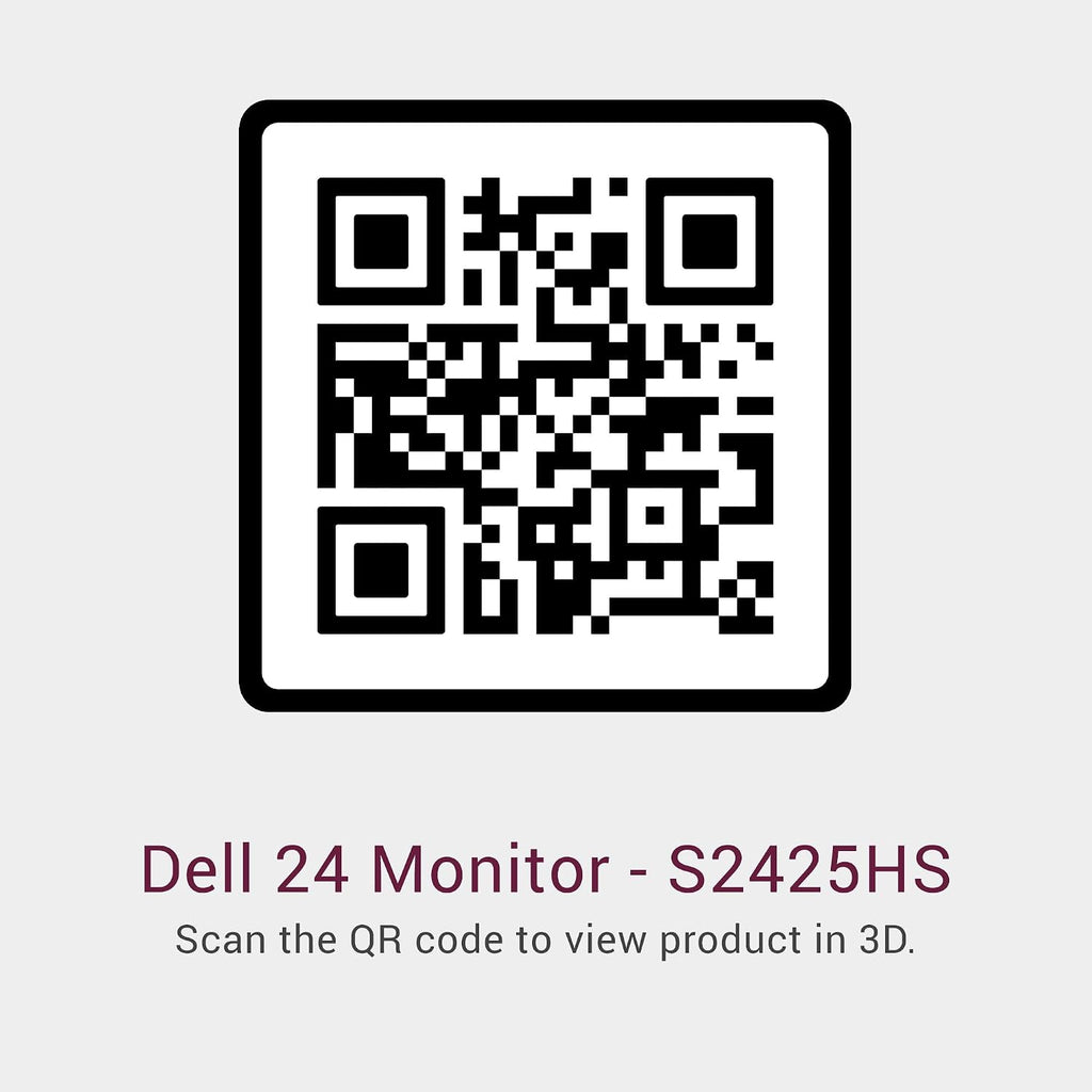 Dell S2425HS Monitor - 23.8 Inch, FHD (1920x1080) Display, 100Hz Refresh Rate 1500:1 Contrast Ratio, TÜV Rheinland Eye Comfort 4 Star, Integrated 2x5W Speaker, Height/Tilt/Swivel/Pivot - Ash White