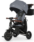 QPlay Baby Bike Stroller for Age 10 Months to 6 Years Old,8 in 1 Folding Toddler Bike Stroller with Removable Canopy & Guardrail Rotatable Seat -Tricycle for Toddlers Age 3-5 Boys & Girls Gift Trike
