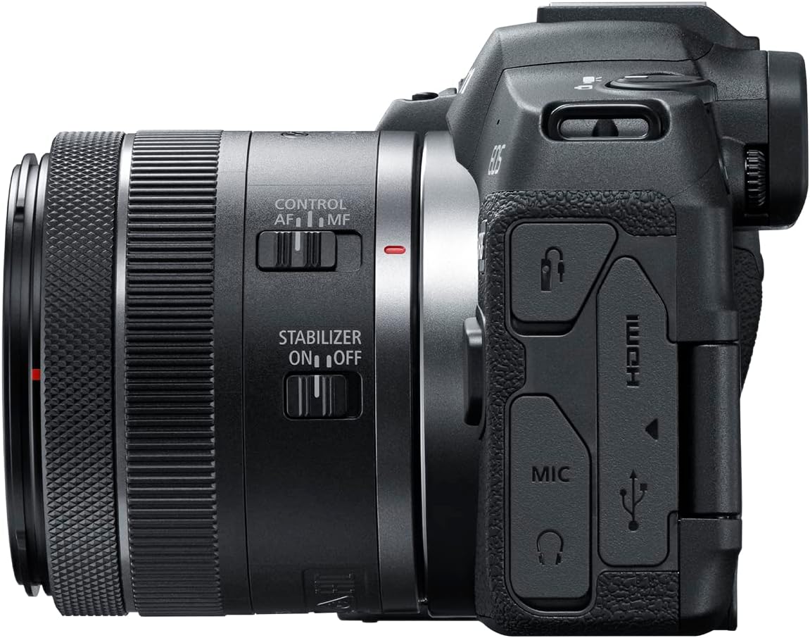Canon EOS R8 Mirrorless Camera with RF 24-50mm f/4.5-6.3 is STM Lens, Black