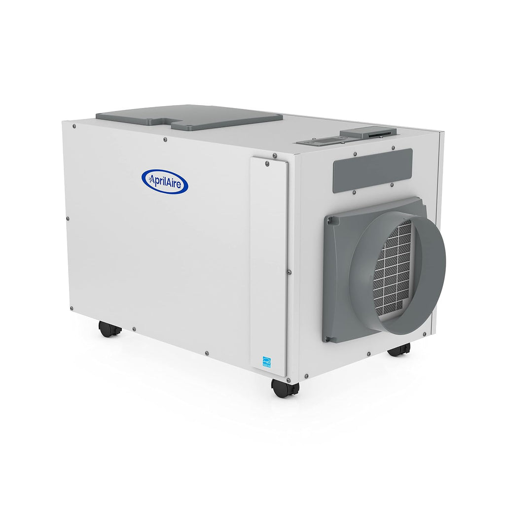 AprilAire E130C Pro 130-Pint Whole-House Dehumidifier with Castors, Energy Star Certified, Commercial-Grade for Basement, Crawlspace, or Whole House up to 7,200 sq. ft.
