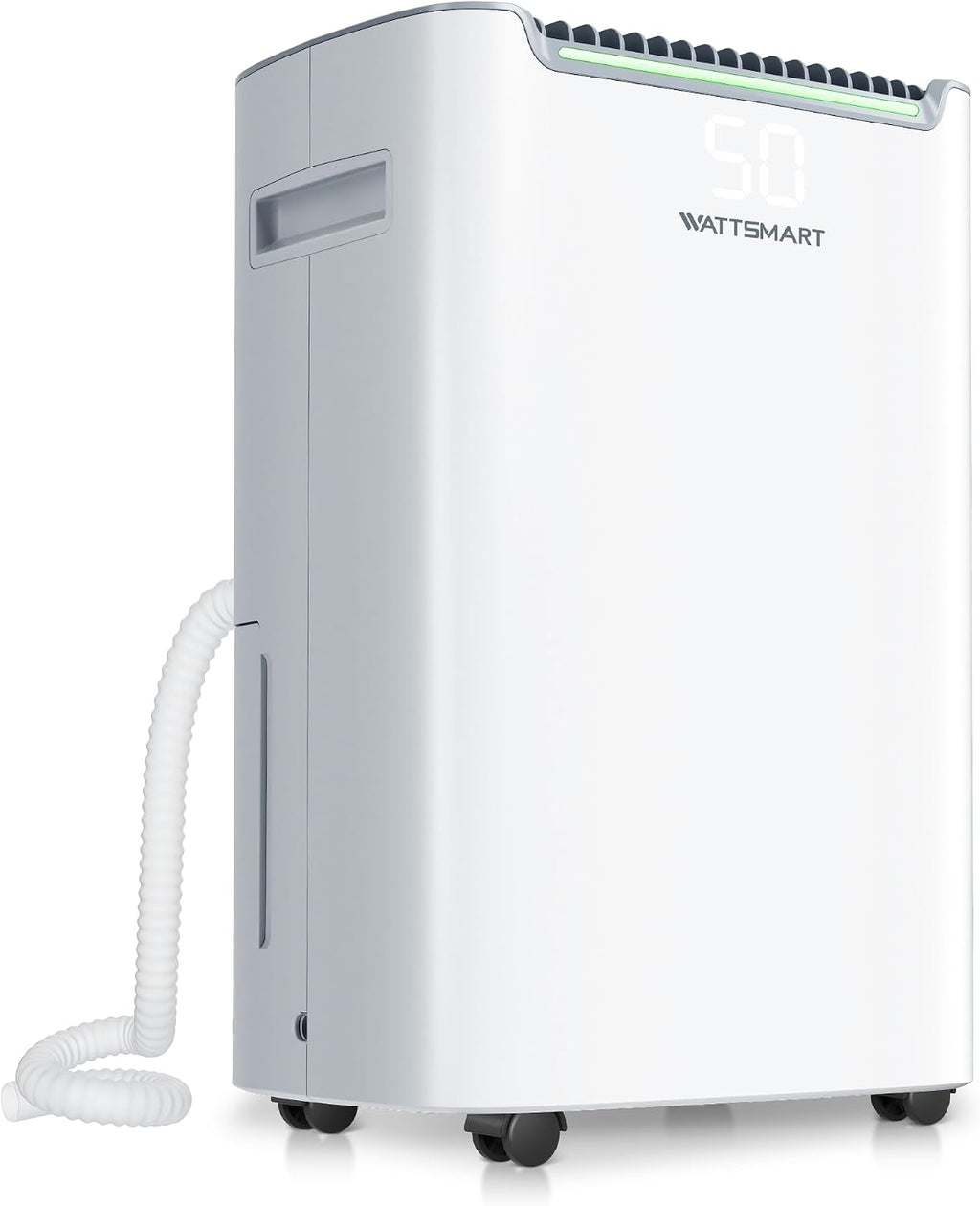 Dehumidifiers for Home with Drain Hose,75 OZ Water Tank, 4500 Sq.Ft 55 Pints Dehumidifiers for Basement, Bathroom, Bedroom, Three Modes, Smart Humidity Control, Dry Clothes, 24H Timer, White