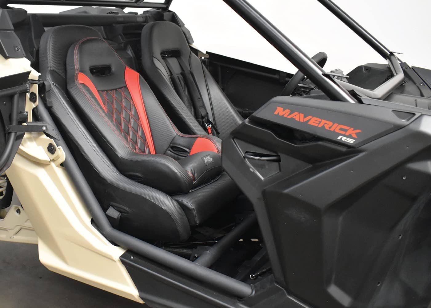 UTV Junior Seat (Fits Stock and Aftermarket Seats) (Red Seat-Black 5 Point Harness)