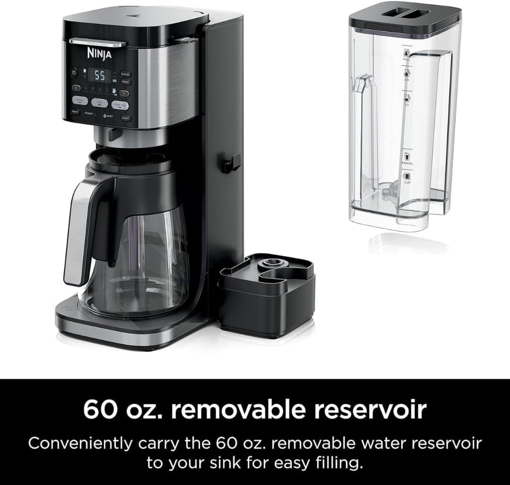 Ninja DualBrew Pro CFP101 Drip Coffee Maker – Hot & Iced, K-Cup Compatible, 3 Brew Styles, 60oz Reservoir – Black