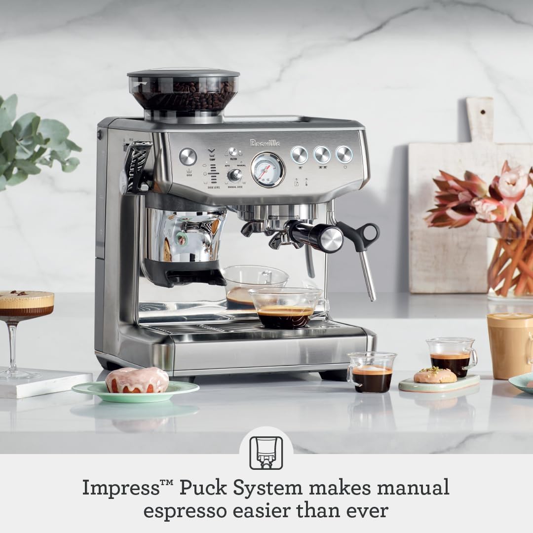Breville Barista Express Impress BES876BST, Black Stainless Steel