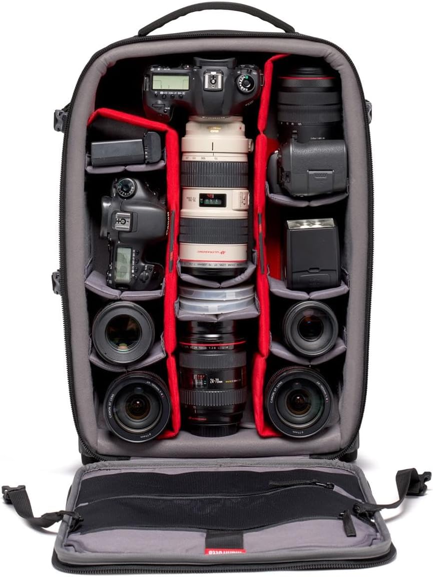 Manfrotto Advanced Trolley M III, for Reflex/Mirrorless Camera with Lenses, Hand Luggage, Reflex Bag with Tripod Attachment, Photography Accessories