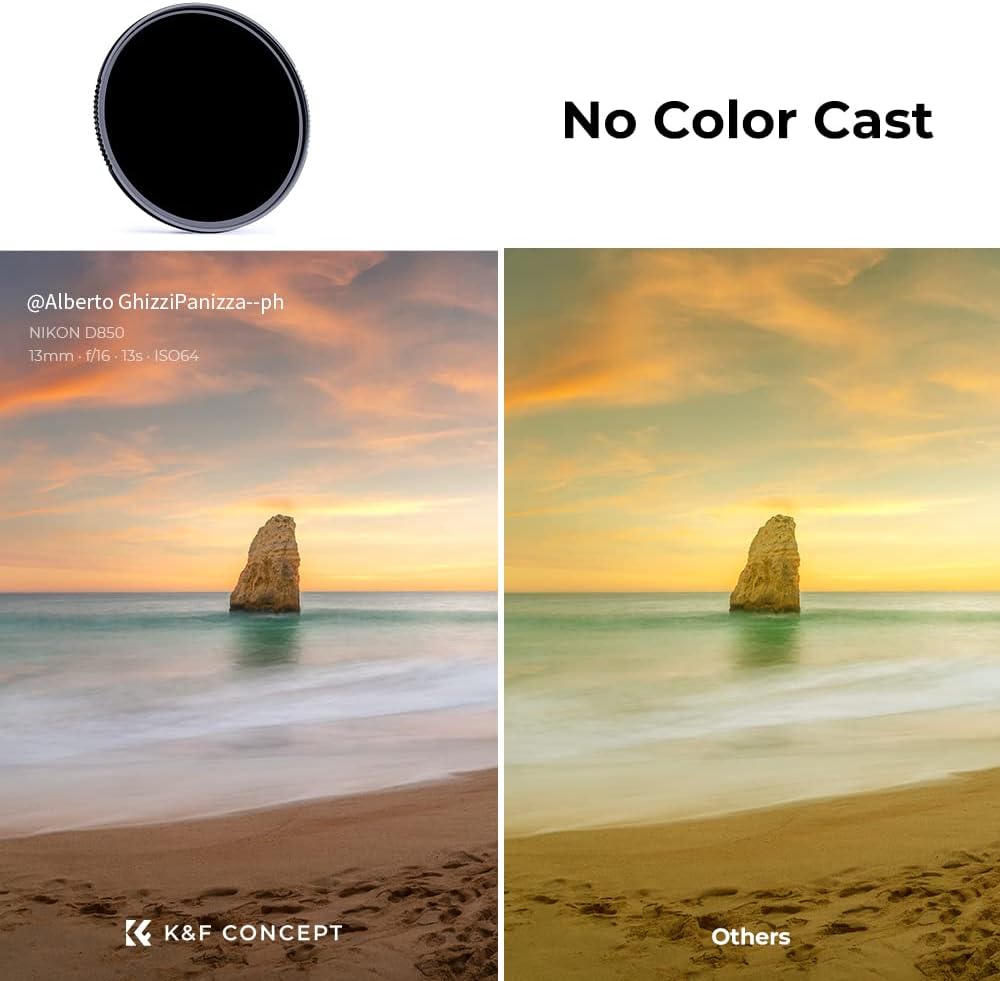 K&F CONCEPT 112mm ND1000 (10-Stop Fixed Neutral Density Filter) ND Lens Filter 28 Multi-Layer Coatings Nano-X Lens Compatible with Nikon Z 14-24mm f2.8S